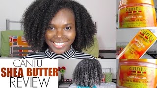 CANTU Shea Butter Products  REVIEW and Demo Natural Hair [upl. by Akena209]