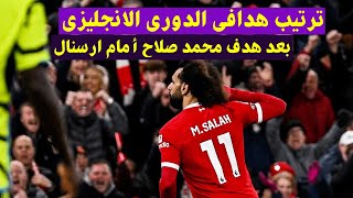 ترتيب هدافي الدوري الانجليزي بعد هدف محمد صلاح أمام ارسنال فى الدورى الانجليزى [upl. by Anatol]