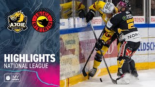 Ajoie vs Bern 13 – Highlights National League [upl. by Anelys]