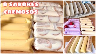 BOLIS O HELADOS CREMOSOS Y DELICIOSOS 😋PREPALOS EN CASA [upl. by Demp504]