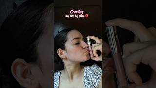 Glossy lips 💋  MansiiNautiyal gloss youtubeshorts hack [upl. by Anaib]