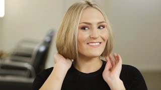 Aveda HowTo  Long Hair Faux Bob Hairstyle to Celebrate Any Occasion [upl. by Idnaj]