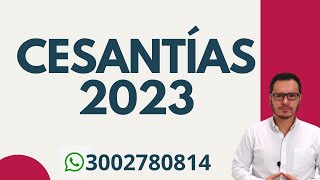 🔴SANCIÓN MORATORIA POR NO CONSIGNACIÓN DE CESANTÍAS  CONSIGNACIÓN DE CESANTÍAS 2023🔴 [upl. by Yeniar]