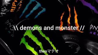 347AIDAN  demons and monsters  letra en español [upl. by Llerred]