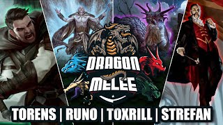 Dragon Melee Game 6  Crimson Vow  Torens  Runo  Toxrill  Strefan  MTG Commander Gameplay [upl. by Tips882]