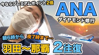 【羽田那覇2往復】ANAダイヤモンド修行開始！今ならプレミアムポイント2倍 [upl. by Adnalram]