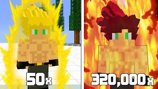 Realistic Transformation Multipliers in Minecraft Dragon Block C [upl. by Jacklyn]