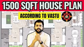 1500 Sqft House Plan Acording Vastu  Luxury Duplex house Plan With water Body And Garden [upl. by Hauhsoj928]