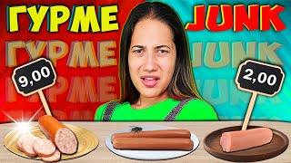 ЕВТИНО срещу СКЪПО срещу ГУРМЕ Challenge  JUNK FOOD [upl. by Ansell270]