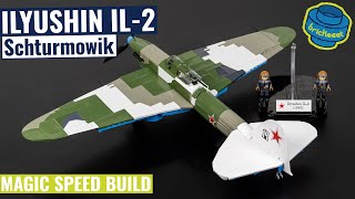 The Flying Tank quotShturmovikquot  Ilyushin IL2 GroundAttack Aircraft  COBI 5745 Speed Build Review [upl. by Asilrahc131]