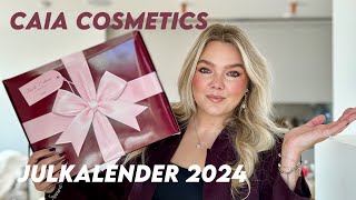 CAIA COSMETICS JULKALENDER 2024  ÖPPNAR HELA  TESTAR ALLT [upl. by Niveb787]