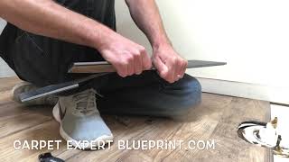 How To Install Vinyl Plank Flooring Around A Toilet [upl. by Selokcin]