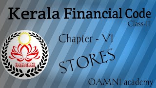 Departmental test classes  Kerala Financial Code class  11  Chapter  Vl  Stores [upl. by Eilata]