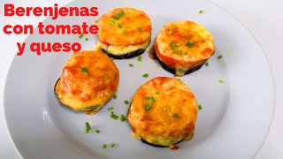 Berenjenas con tomate y queso al horno  Receta fácil y rápida shorts [upl. by Norling534]