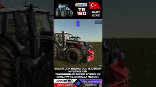 GÜNAYDIN  MASSEY FERGUSON 7720 S VE NEW HOLLAND T6 180  Farming Simulator 22 G 076 shorts [upl. by Vachel281]