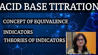 Acid base titrationpharmaceutical analysishinditheories of indicatorsconcept of equivalence [upl. by Akinal97]