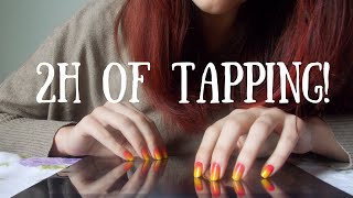 ASMR 2 HOURS of TAPPING No Talking [upl. by Glenna]