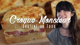 Croque Monsieur gratiné au four traditionnel à la béchamel [upl. by Irmina]