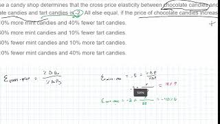 Income amp Cross Price Elasticity Elasticity Part 2 [upl. by Anatola]