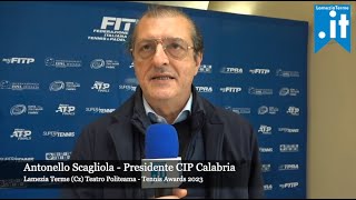 Lamezia Terme  Tennis Awards 2023  Intervista a Antonello Scagliola [upl. by Shanney]