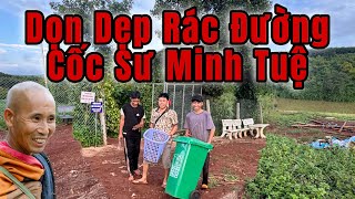 Tối ngày 30 tháng 8 Đội em NÔ NÈ TV dọn dẹp rác đường xuống Cốc Sư Minh Tuệ [upl. by Veda]