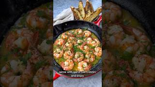 Shrimp with creamy lemon sauce italianfood shrimps easyrecipes [upl. by Ponzo114]