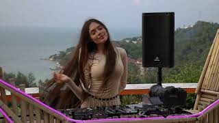 XeniaDiamond  Live  Apple Bar Koh Phangan  Melodic Techno amp Progressive House DJ Mix [upl. by Gardie]