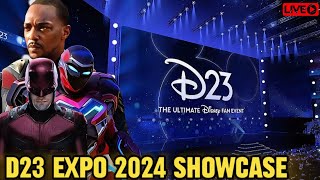 🔴 D23 Expo 2024 Disney Entertainment Showcase Live Coverage  Marvel Studios Star Wars Pixar [upl. by Eisle]