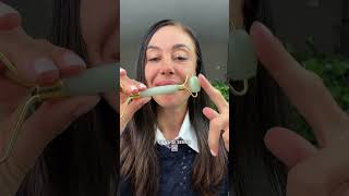 Routine matinale de 5 minutes avec jade roller pour effacer les cernes [upl. by Golanka]