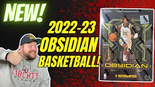 New Release  202223 Panini Obsidian Basketball Hobby Box Review  2 Autos [upl. by Minta]