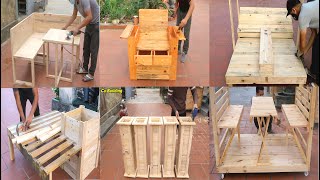 6 Amazingly Perfect Pallet Wood Recycling Projects  Cheap Furniture Design From Wooden Pallets [upl. by Luigi]