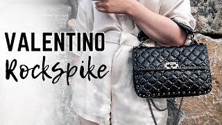 VALENTINO ROCKSTUD SPIKE BAG REVIEW  Pros amp Cons Mod Shots Wear and Tear What Fits [upl. by Duffy844]