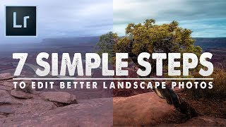 7 BEGINNER Steps to EDIT BETTER Landscape PHOTOS in Lightroom [upl. by Kenrick778]