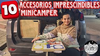 10 ACCESORIOS IMPRESCINDIBLES COCHE CAMPER [upl. by Elrebmik]