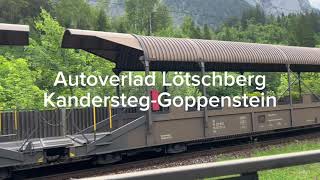 Autoverlad Lötschberg KanderstegGoppenstein [upl. by Esilec]