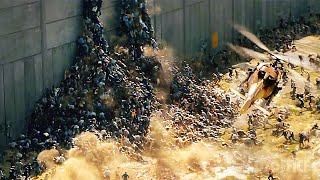 Zombie Attack in Jerusalem that wall wasnt high enough  World War Z  CLIP [upl. by Kurtz]