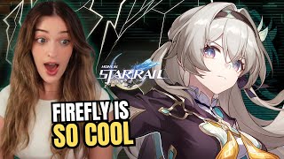 FIRELY IS SO COOL Firefly Trailer — Embers in a Shell REACTION  Honkai Star Rail [upl. by Aihpled]