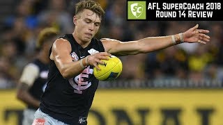 AFL SuperCoach 2018  Round 14 Review [upl. by Nerual]