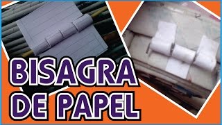 BISAGRAS DE PAPEL RECICLADO DIY [upl. by Inalawi]