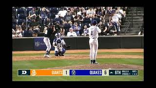 Robert Hipwells 1st San Jose Giants Hr 8324 [upl. by Maddeu]