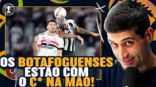 São Paulo SOBREVIVE ao jogo de ida CONTRA o BOTAFOGO na LIBERTADORES [upl. by Naillij]