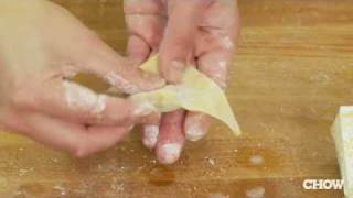 How to Fold a Wonton  CHOW Tip [upl. by Stubstad]