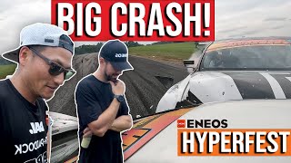 Oops I Crashed My BRZ Drifting at HyperFest 2024 [upl. by Zingg]