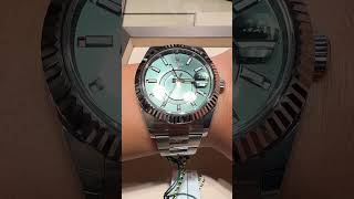 Rolex SkyDweller  Mint Green watch rolex luxurywatches [upl. by Hauck427]