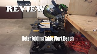 Review Keter Folding Table Work Bench 2022 [upl. by Liana]