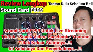 💯 SoundCard F999 Suara Tidak Keluar  Cara Atasi Suara Sound Card F999 Untuk Live Streaming [upl. by Pleione]