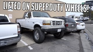 2WD LIFTED FORD F250 73 ON 37S [upl. by Ennaeiluj]