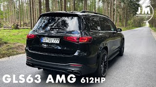 612HP 2021 Mercedes GLS63 AMG  293KMH Autobahn Revs and more [upl. by Nosned]