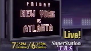 July 14 1989 Mets at Braves TBS Promo [upl. by Onibas]