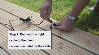 Techmar  How To Install Deck Lights Using Fixed Connector Cables [upl. by Cally]